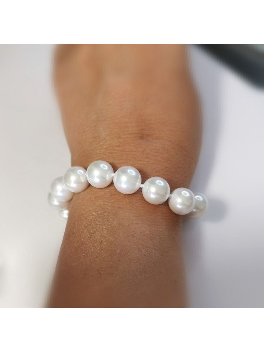 White Tahitian South Sea Shell Pearl Bracelet 🆕